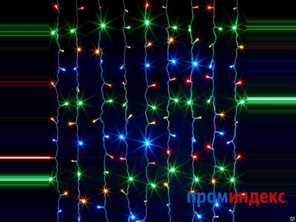 Фото LED гирлянда ActivLed Занавес 600 (RGB) (2x3 метра)