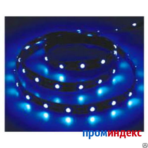 Фото Лента светодиодная LEDх60/м 5м 4.8w/m 12в IP65 синий Feron