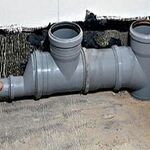фото Соединение разрыва канализации