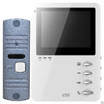 фото CTV-DP1400М W Комплект цветного видеодомофона в одной коробке CTV