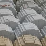 фото Кирпич силикатный полнотелый утолщенный рядовой белый 250х120х88
