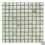 фото Мозаика 305х305х8 мм М0005 темно-зеленый микс на сетке/ЕвроКерамика