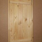 фото Дверь банная "ласточкин хвост" (сосна) с петлями 1800х700 мм