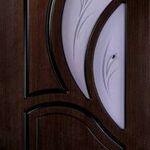 фото Двери Румакс, Карелия, стекло мат.с рисунком и шпон. глухие, венге, 600,700