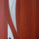 фото Дверь Камея итальянский орех/миланский орех остекленная 600; 700; 800; 900