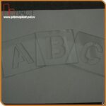 фото Комплект букв для трафаретной печати высота символа 5 см.