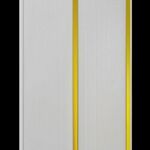фото Потолочная ПВХ панель Золото на белом 0,24х2,95м