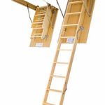 фото Лестница LMS - складная, металлическая лестница, термоизоляционая крышка