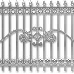 фото Забор металлический кованый для дома