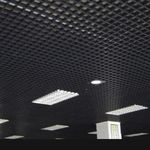 фото Подвесной потолок Грильято, ячейка 120*120*30 мм, Цвет Черный