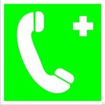 фото Знак ЕС 06 Телефон связи с медицинским пунктом (скорой медицинской помощью)