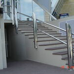 фото Ограждения для лестницы из нержавеющей стали