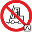 фото Знак P07 Запрещается движение средств напольного транспорта арт. 081201
