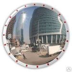 фото Зеркало дорожное со световозвращающей окантовкой круглое 1000 мм