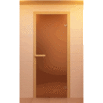фото Дверь SAUNA MARKET стандарт бронза матовая, коробка сосна 690*1890 мм