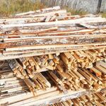 фото Срезки березовых досок на дрова