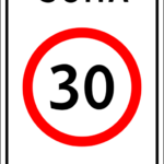 фото Дорожный знак Зона с ограничением максимальной скорости 5.31