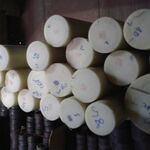 фото Капролон стержень Ду 10, 20, 30, 40-300 мм длина стержня 1 и 0,5 м (Резка)