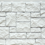 фото Фасадная панель Fineber "Камень дикий" мелованный белый