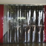 фото Полосовая завеса стандартная (красная) 300х3 мм