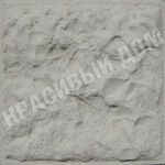 фото Плитка фасадная, цокольная, бетонная "Дикий камень", 285х285, цвет серый
