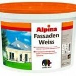 фото Alpina Fassadenweiss Base 1 краска для наружных и внутренних работ