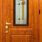 фото Дверь входная бронированная STRAG Lattise ВИТРАЖ для частного дома