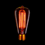 фото Ретро лампа Эдисона серия ST64-F2 E27 40W