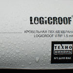 фото ПВХ Мембрана LOGICROOF V-RP серый основа полиэф. сетка (2,05х20) 1,5 мм