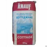 фото Штукатурка цементная универсальная Кнауф Коттеджная (Knauf Cottage), 25 кг