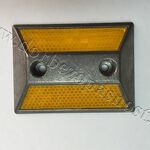 фото Светоотражатель дорожный алюминиевый КД-3 желтый