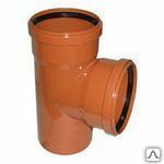 фото Тройник для канализационных труб оранжевый