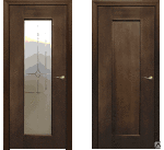 фото Дверь деревянная "Премьера" с плоской филенкой 970x2070, с сучками