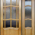 фото Двери из массива сосны Ампир двойные / цвет светлый дуб / 40, 45, 50, 60 см