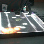 фото Интерактивный пол светодиодный LED сенсорный с шагом пикселя от 5 мм