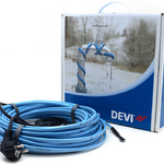 фото Саморегулирующийся кабель DEVIpipeheat W/plug (DPH10, монтаж в трубу) - 14м
