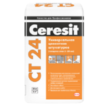 фото Штукатурка цементная для ячеистого бетона Ceresit CT 24 25 кг