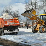 фото Очистка территорий от снега Самосвалами, МТЗ 82