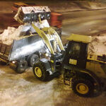 фото Уборка снега тракторами