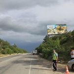 фото Бигборды трасса Симферополь Феодосия 41 км 700м в Феодосию