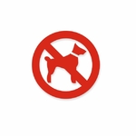 фото Знак «Запрещен вход с животными»