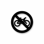 фото Знак «На велосипедах запрещено»