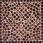 фото Брусчатка тротуарная клинкерная, мозаика Gala Ferrum, красный пестрый, обож