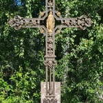 Фото №5 Крест на могилу (артикул КС 6 Богородица/Спаситель)