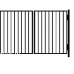 фото Ворота с решеткой 1.8х4 м