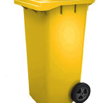 фото Мусорный контейнер для ТБО 120 л желтый