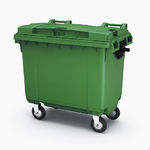 фото Мусорный контейнер для ТБО 660 л зеленый