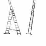 фото Лестница трехсекционная алюминиевая 3х11 ступеней 7,02м
