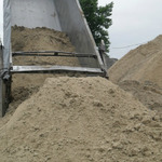 фото песок речной 1,0-2,0 мм. под строительство (доставка)