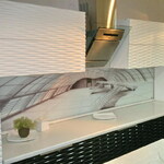 фото Кухонный гарнитур с 3D фрезеровкой "Белые ночи"